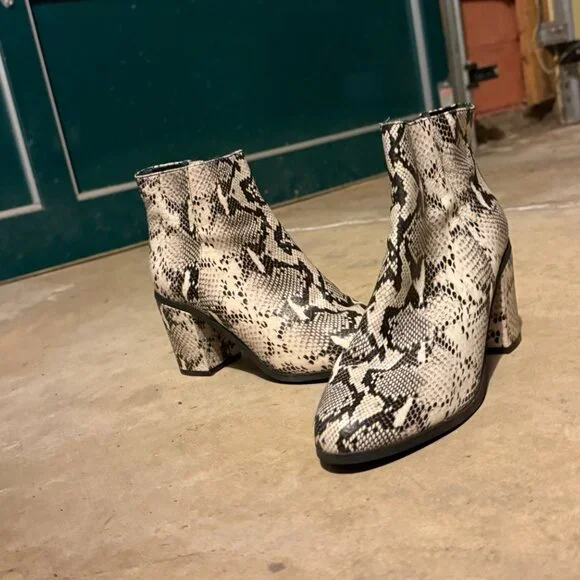 Seychelles Snake Leather Boots ~ 8.5 (NEW) - Picture 7 of 9